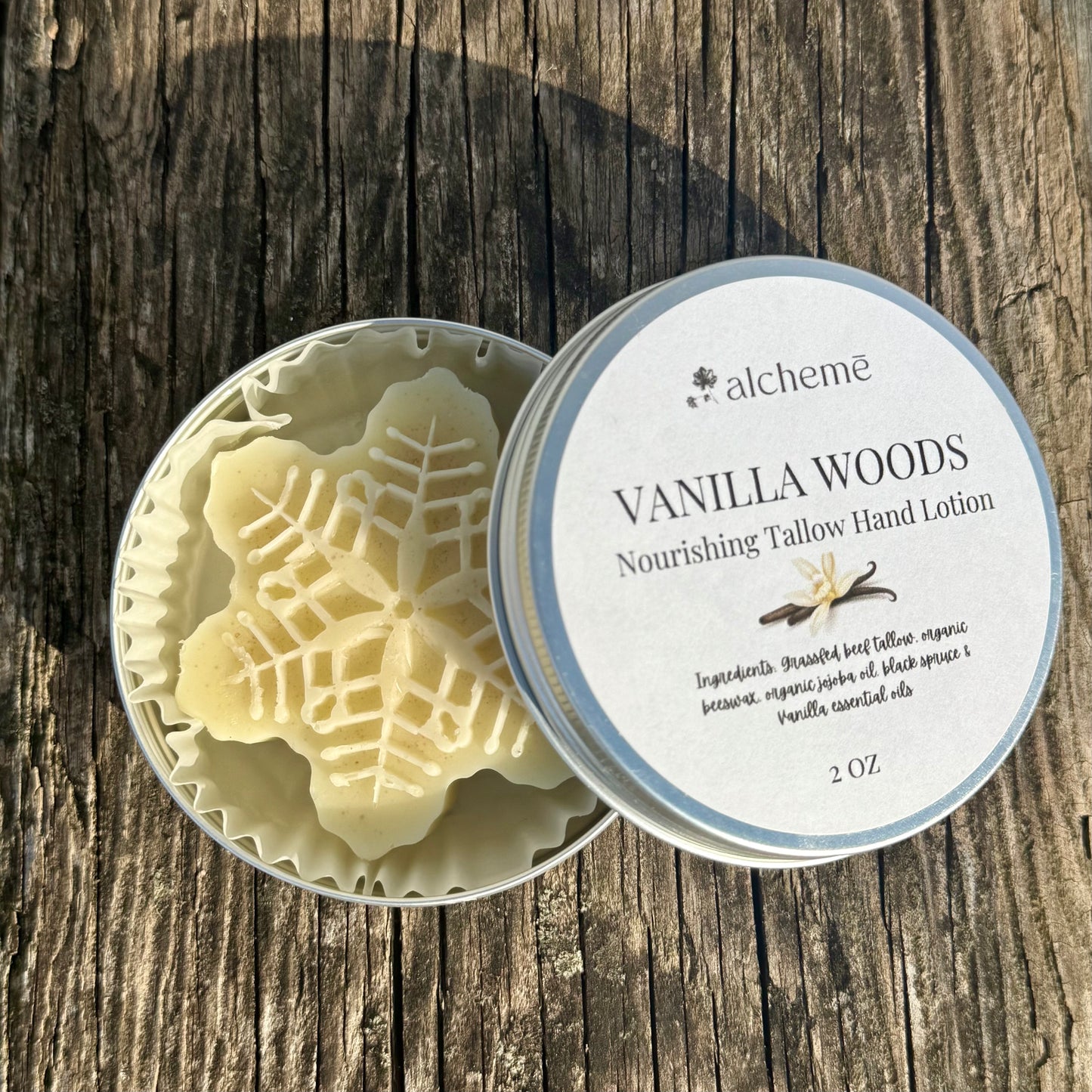 Tallow Hand Lotion Bar- Vanilla Woods