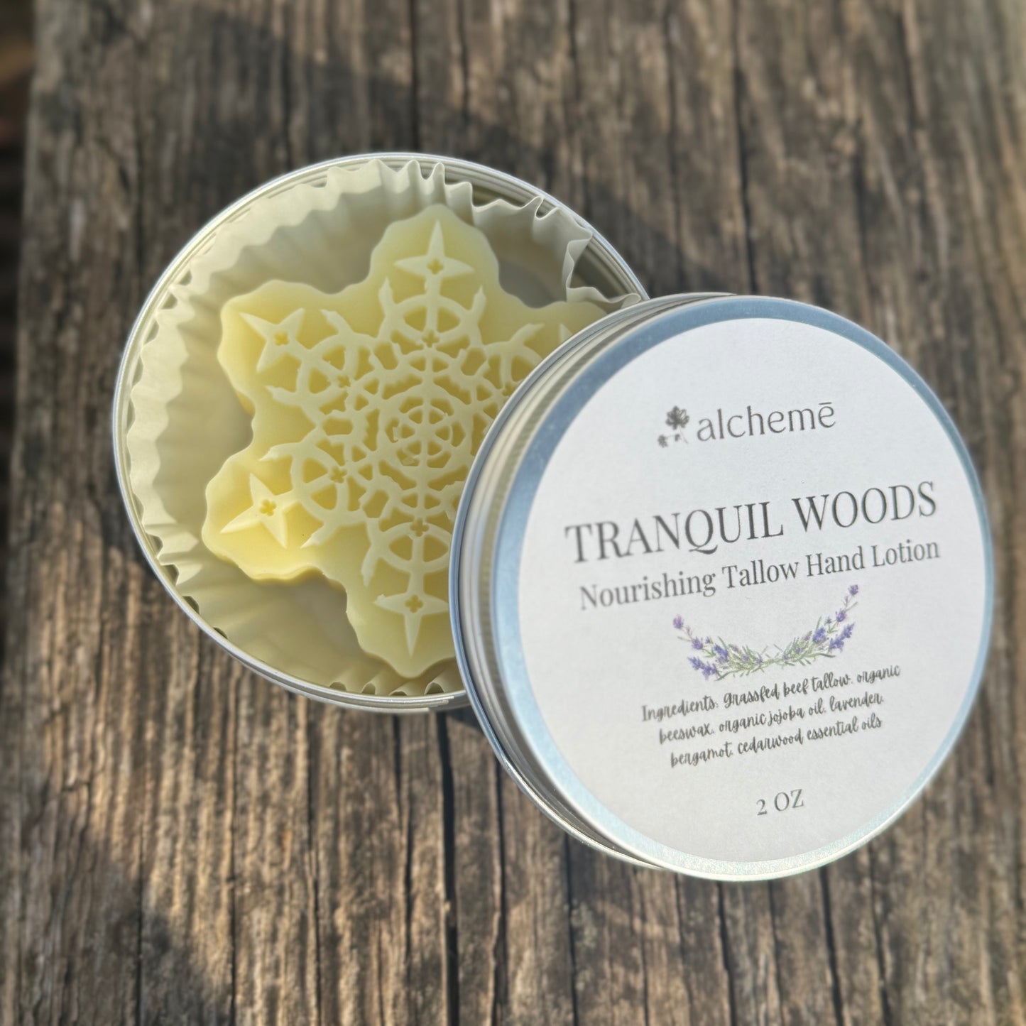 Tallow Hand Lotion Bar- Tranquil Woods