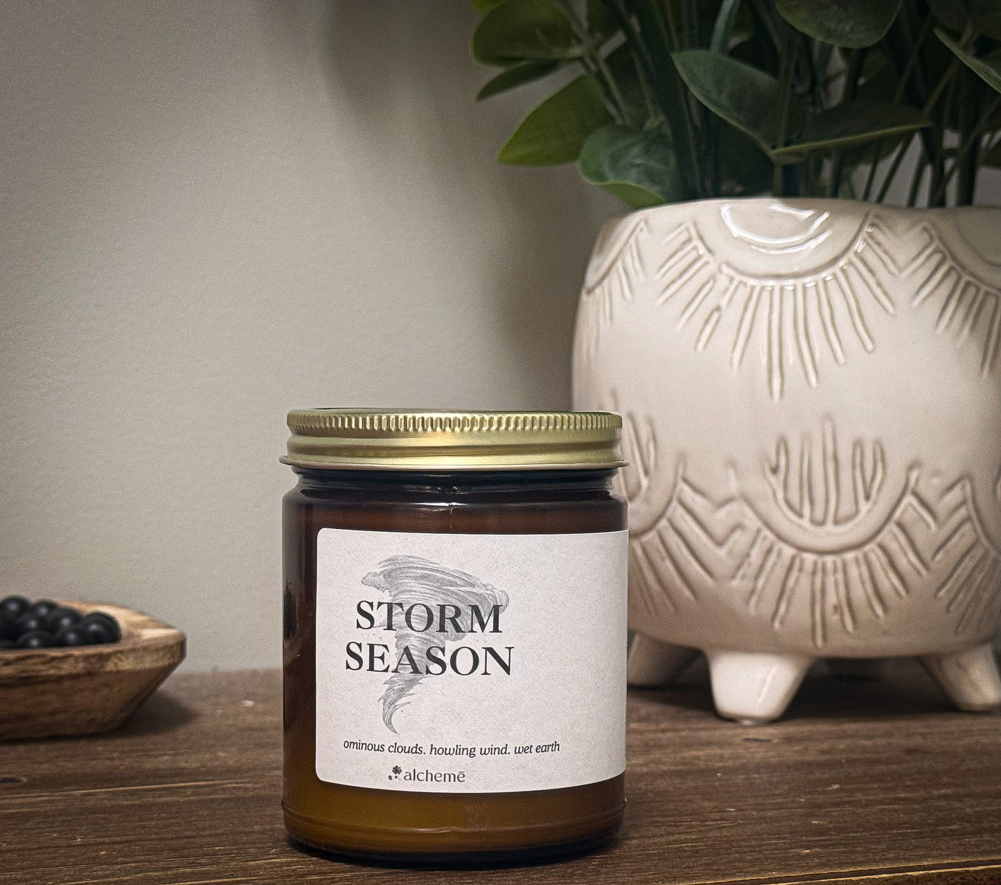 Storm Season Candle | Petrichor, Oakmoss & Cut Grass | Non-Toxic 7.4 oz